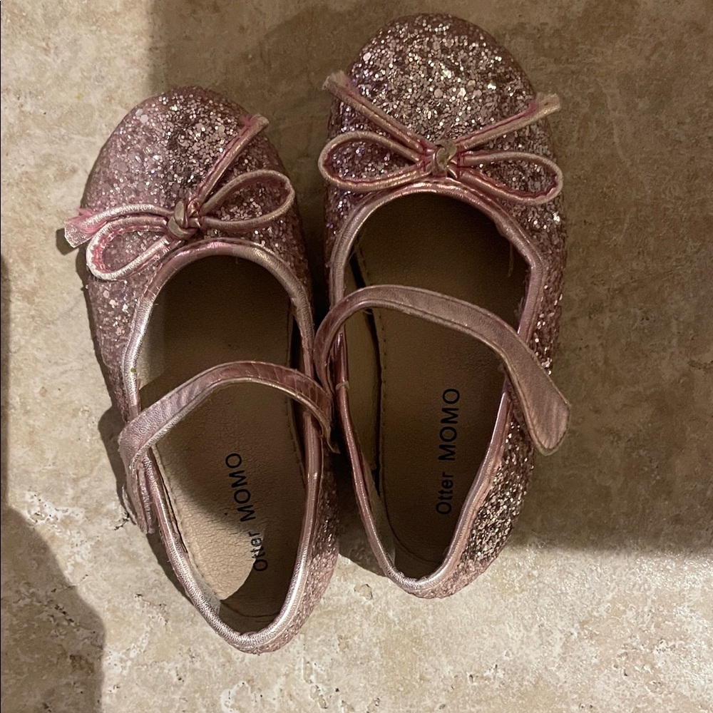 Kids Glitter Dress Shoes - Pink